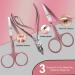 RedFlow 30 in 1 Manicure Set - Professional Nail Clippers & Pedicure Tools Kit - Travel-Friendly - Pink - Buy Online on SooperMarket.com
