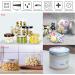 Buy Tianzd 12-Piece 20ml Transparent Plastic Cream Cans with Silver Lids & 6 Spatulas - Ideal Cosmetic Containers for International Shipping - Buy Online on SooperMarket.com