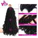 Youngther 24 Inch Faux Locs Crochet Hair 6-Pack - Pre-looped Synthetic Braiding Hair for Black Women (1B) - Buy Online on SooperMarket.com