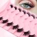 7 Pairs of Half Eyelashes Cat Eye 12 mm Short Cat's Eye Artificial Eyelashes Natural Look 1/2 Corner False Eyelashes Set 3/4 Corner Eyelashes Reusable Lightweight Makeup Eyelashes (1-33) 7P-HF-1-33 - Buy Online on SooperMarket.com