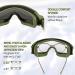 Wowlela Airsoft Tactical Glasses - Protective UV-Resistant Paintball & Shooting Glasses with 3 Interchangeable Lenses for Ski Hunt & Sports - Buy Online on SooperMarket.com