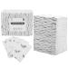 PRASNE Lashing Dental Bibs Disposable Pack of 125 Lash Pillow Cover of Lash Supplies White 3-Ply Paper Poly Waterproof Towels 13 x 18 Black Eyelash Printed 125 Pack White