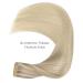 20pcs Real Hair Tape Extensions - 60cm Ash Blonde to Gold Blonde | Silky Straight Remy Invisible Skin Weft - Buy Online on SooperMarket.com