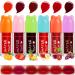 NewBang Lip Tint Stain Set 6 Colors Fruit Watery Matte Lips&Cheek Tints Multi-use Moisturizing Natural Favor Hydrating Plumping Liquid Lipstick Lightweight Non-Stick Cup Lip Makeup for Women and Girls fruit 6 colors