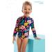 Simple Joys by Carter's Baby Girls' Long Sleeve One Piece Swimsuit - Navy Floral, 5 Years - Buy Online on SooperMarket.com