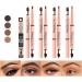 2 in 1 Double Ended Eyebrow Pencil Micro Percision Tip Fill and Defines Brows Natural Looking & Waterproof No Need to Sharpen Not Easy to Fade (Color : 01 Size : 1 size) 1 count (Pack of 1) 01 - Buy Online on SooperMarket.com