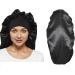Shop Ladaypoa 2-Piece Long Satin Sleeping Hats for Women | Extra Large Soft Hair Hood | Comfortable Black & Red Design - Buy Online on SooperMarket.com