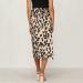 Sanahy Women's Boho Leopard High Low Split Skirt - M Brown - Buy Online on SooperMarket.com