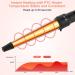 LXMTOU 3 in 1 Tapered Curling Wand Set - 1/2-1 1/4 Inch Ceramic Barrel - Rose Pink - Buy Online on SooperMarket.com