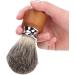 Premium Razor Brush for Men | Shaving Foam Brush with Rubber Wood Handle | Travel & Salon Facial Cleaning Tool - Buy Online on SooperMarket.com