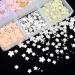 BAIYIYI 3D Flower Nail Charms & Caviar Beads Set - DIY Nail Decoration Kit with Pickup Pencil, 6 Colors - Acrylic Resin Flowers & Metal Ball Beads for Nail Art - Buy Online on SooperMarket.com