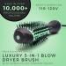 Buy MINT Professional 5-in-1 Ionic Hair Dryer Brush - Frizz Eliminating Black & Mint Green - Perfect for Fine & Thick Hair - Buy Online on SooperMarket.com