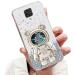 Tivenfezk Nadoli for Xiaomi Redmi Note 9 Pro Treibsand B r Astronaut Hidden Stand Shell cartoon glitter astronaut stand soft silicone bling mobile phone case.