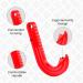 SUL Ring Pull Can Opener Designed for Weak Hands Weak Grip or Limited Dexterity Arthritis Elderly Children and Anyone with Low Strength Makes Easy Work of Opening Cans jar (Red) - Buy Online on SooperMarket.com