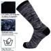 Enerwear Men's Cotton Crew Socks 10-13, 10-Pack - Moisture Wicking, Heavy Cushion, Black Heel/Grey Foot - Buy Online on SooperMarket.com