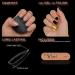 Vixi 600 Medium Oval Nail Set with Prep File - 10 Sizes Clear Express Full Cover False Fingernail Extensions for Salon & Home Use - Buy Online on SooperMarket.com