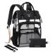 Pomelo Best Baby diaper backpack Stylish diaper bag Backpack with hook waterproof multifunctional large capacity backpack for on the way transparent