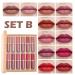 12 Colors Lip Gloss Set - Plumping Liquid Lipstick & Waterproof Long-Lasting Lip Glaze Makeup for Women - Nude Lip Glow Oil Kit (Set A & B - Buy Online on SooperMarket.com