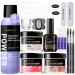 Movoran Acrylic Nail Kit for Beginners- Acrylic Powder and Liquid Set 3 Colors Acrylic Nail Powder Set Nail Acrylic Kit For Nail Extension with Acrylic Nail Brush Cleaner Ideal Nail Kits Professional Acrylic with Everythin