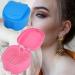 Denture Box Retainer Case Denture Storage Bath Box Denture Holder Box Cleaning Box Lightweight and Portable Cleaning Box with Filter (M Blue) M Blue - Buy Online on SooperMarket.com