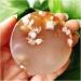 Natural Stone Cherry Blossom Agate Bracelet Heart Palm Stone Shaman Feng Shui Crystal Room Ornament Gemstones and Crystal (Color : 60-70g) - Buy Online on SooperMarket.com