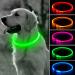 BSEEN LED Dog Collar Light - USB Rechargeable Light Up Puppy Collar, TPU Cuttable Glowing Dog Necklace for Small Medium Large Dogs Green