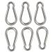6 Pack of 2 1/4 Inches Stainless Steel Safety Spring Snap Hook Carabiner, Multi-Purpose Heavy Duty Stainless Steel Carabiner Clips for Keys Swing Set Camping Fishing Hiking Traveling