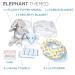 Elephant Theme Newborn Gift Basket for Boys or Girls - Baby Shower Essential Bundle with Registry Must-Haves and Card Included - Buy Online on SooperMarket.com