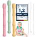 Teething tube teething aid teething ring baby BPA-free silicone 3 pieces US-CPC approved grasping toy (3 pieces)