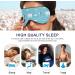 Haskirky Light Blocking Eye Mask - Adjustable Adult Men and Women Travel Mask for Business Trips, Yoga, Meditation - Penguins and Polar Design - Deep Sleep Comfort - Buy Online on SooperMarket.com