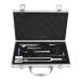 Hammer Diagnostics Kit Temperature Sensor Aluminum Alloy Penlight Tuning Fork Hammer with Storage Case for Patient