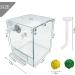 PINVNBY Acrylic Parrot Bath Box - No-Leakage Bathtub for Cage - Hanging Tube Shower Box - Water Injector Balls - Toys for Small Pet Birds - Transparent (6 Pcs) - Buy Online on SooperMarket.com