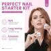 Saviland Acrylic Nail Kit with 3 Colors Powder & Liquid Set - Non-acid PH Bond, Top Gel, False Nails, Glue, and Forms - Complete Starter Kit for DIY Home Nail Art - Buy Online on SooperMarket.com