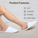 Anmerl Spa Slippers for Men and Women - Premium Bulk Hotel Slippers | Breathable Soft Cotton House Guest Slippers - Non Slip | Washable & Reusable - 10 Pairs (White) - Buy Online on SooperMarket.com