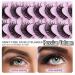 Russian Strip Lashes DD Curl Wispy 16mm - 10 Pairs Pack (DD-032) | Fluffy Faux Mink Lashes for Natural Volume Extension - Buy Online on SooperMarket.com