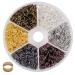 BEADNOVA 6mm Jump Rings for Keychains Assorted Colors Open Jump Rings for Jewelry Making (900Pcs) 6mm  900pcs