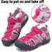 Csgkag Boys Girls Closed Summer Beach Sandals - Sport Outdoor Trekking Shoes 30 EU Pink - Buy Online on SooperMarket.com