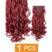 prinfantasy Clip In Extensions Hair Extension Hairpiece Voluminous Wavy Intense Red Hair Extensions MW101 GBMW101 22 inch - Buy Online on SooperMarket.com