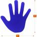 K-Roo Sports Set of 6 Hand-Shaped Floor Markers - Non-Slip Rubber Handprints for Gym, Dance, Karate - Includes Mesh Bag - Buy Online on SooperMarket.com