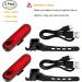 USB Rechargeable Bright Bike Tail Lights - 4 Light Modes - Easy Install - 2 Pack - Buy Online on SooperMarket.com