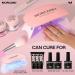 Morovan Poly Gel Nail Kit for Beginners - Pink Nude Poly Gel Nail Kit with UV Lamp | Professional Nail Extension Starter Kit with French Nail Art - Buy Online on SooperMarket.com