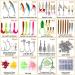 302 Pcs Fishing Lures Set - GOANDO Fishing Gear Tackle Box for Bass Trout Salmon - Spoon Lures, Soft Plastic Worms, Crankbait, Jigs, Hooks - Fishing Attractants and Accessories for Successful Fishing - Buy Online on SooperMarket.com