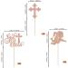 Rsstarxi 24 Pack God Bless and Cross Cupcake Toppers Angel Christening Babyshower Girl Baptism Cupcake Picks Decoration for First Communion Baptism Party Cake Decorations Rose Gold Design 10 Rose Gold - Buy Online on SooperMarket.com