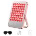 Red Light Devices 112LEDs 460/590/660/940nm Infrared Light Panel with Timer and Stand 3" Irradiance 140mW/cm Unique Mirror Design for Home/Work Red Light Lamp