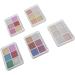 6 Colors Glitter Metallic Mirror Effect Nail Powder Long Lasting and Fine Powder Texture Suitable for DIY Nail Art with 15 Eyeshadow Sticks - Buy Online on SooperMarket.com