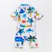 BONVERANO Baby Boy All-in-one Sunsuit/Swimsuit UPF 50+ Sun Protection with Cap, 12-18 Months - White Fish - Buy Online on SooperMarket.com
