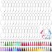 Acrylic Blank Keychains  Shynek 200 Pcs Clear Keychain Blanks for Vinyl with 50 Pcs Acrylic Blanks  50 Pcs Keychain Tassels  50 Pcs Key Rings with Chain and 50 Pcs Jump Rings 200 multicolors
