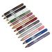 Baluue 12pcs Pearlescent Eyeshadow Pencil Waterproof Gel Eyeliner Natural Look Eyes Liner Eye Glitter Wood 12.5X0.5cm Assorted Color