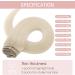 Silk-co Real Hair Extensions Hair Extensions Clip in Human Hair (8inches-45g #60 Platinum Blonde) 8pieces Straight -Basic Thickness-Thin Weft- Remy Hair Extensions 8 Inch #60 Platinum Blonde - Buy Online on SooperMarket.com