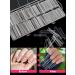 240Pcs XXXL Clear No C Curve Acrylic Nail Tips - Extra Long Tapered Square Straight Half Cover French Nail Extension False Nails for Manicure Nail Art - 12 Sizes - Buy Online on SooperMarket.com